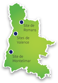 Carte sites ATMP de la Drôme
